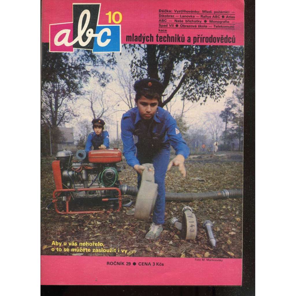 Časopis ABC, č. 10, roč. 29 (1985) - Obsahuje vystřihovací modely - déčka [Jedno číslo časopisu. Obsahuje všechny vystřihovací modely na polokartonu - déčka]