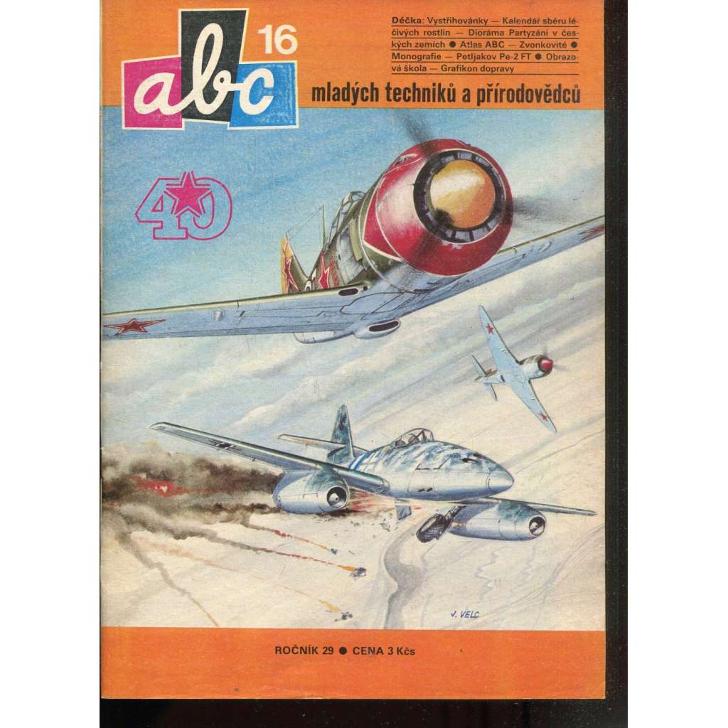 Časopis ABC, č. 16, roč. 29 (1985) - Obsahuje vystřihovací modely - déčka [Jedno číslo časopisu. Obsahuje všechny vystřihovací modely na polokartonu - déčka]