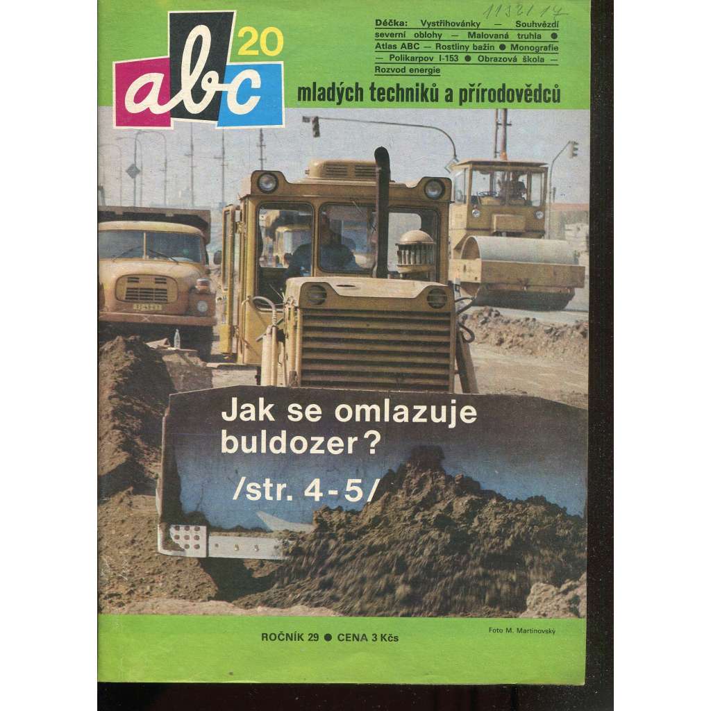 Časopis ABC, č. 20, roč. 29 (1985) - Obsahuje vystřihovací modely - déčka [Jedno číslo časopisu. Obsahuje všechny vystřihovací modely na polokartonu - déčka]