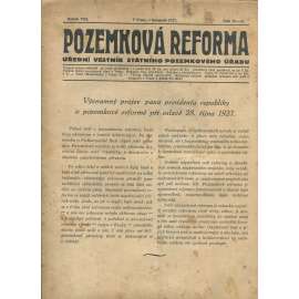 Pozemková reforma, ročník VIII., číslo 10-11/1927 (1. republika, noviny)