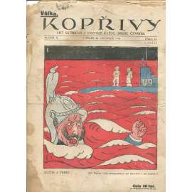 Kopřivy, ročník X., číslo 24/1918 (1. republika, časopis, noviny) List satirický