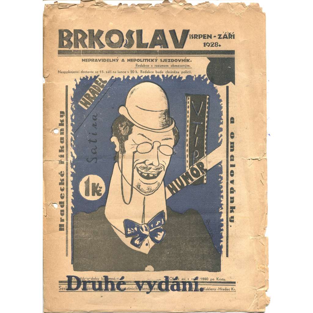 Brkoslav, srpen-září 1928 (1. republika, časopis, noviny)