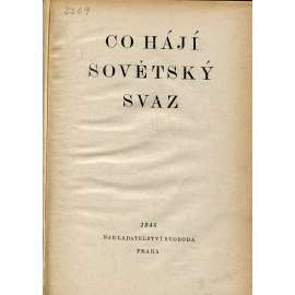 Co hájí Sovětský svaz (komunistická literatura)