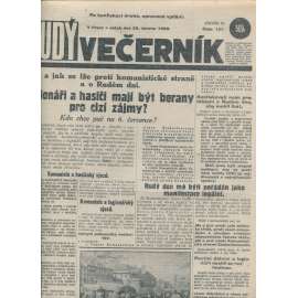 Rudý večerník (29.6.1928) - staré noviny, 1. republika