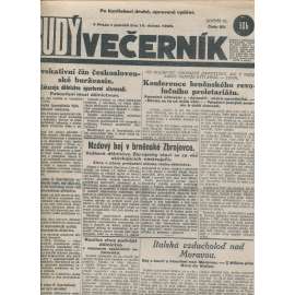 Rudý večerník (16.4.1928) - staré noviny, 1. republika