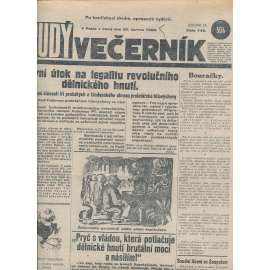 Rudý večerník (26.6.1928) - staré noviny, 1. republika