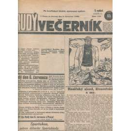 Rudý večerník (5.7.1928) - staré noviny, 1. republika