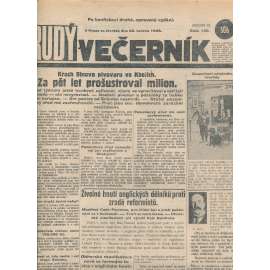 Rudý večerník (28.6.1928) - staré noviny, 1. republika