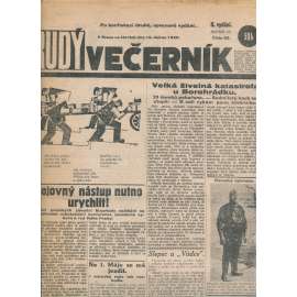 Rudý večerník (19.4.1928) - staré noviny, 1. republika