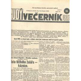 Rudý večerník (13.3.1929) - staré noviny, 1. republika