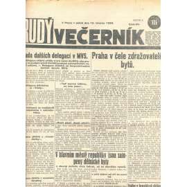 Rudý večerník (15.3.1929) - staré noviny, 1. republika