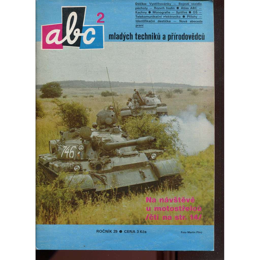 Časopis ABC, č. 2, roč. 29 (1984) - Obsahuje vystřihovací modely - déčka [Jedno číslo časopisu. Obsahuje všechny vystřihovací modely na polokartonu - déčka]