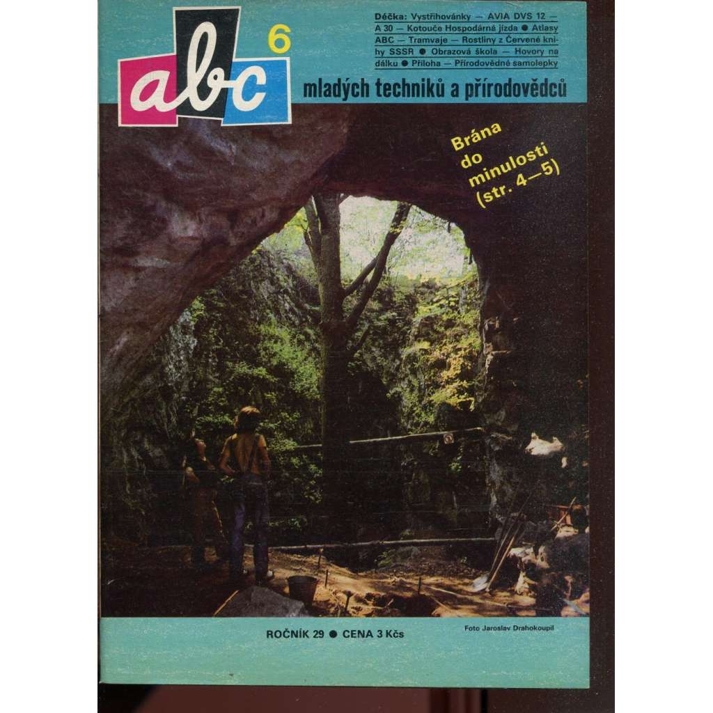 Časopis ABC, č. 6, roč. 29 (1984) - Obsahuje vystřihovací modely - déčka [Jedno číslo časopisu. Obsahuje všechny vystřihovací modely na polokartonu - déčka]