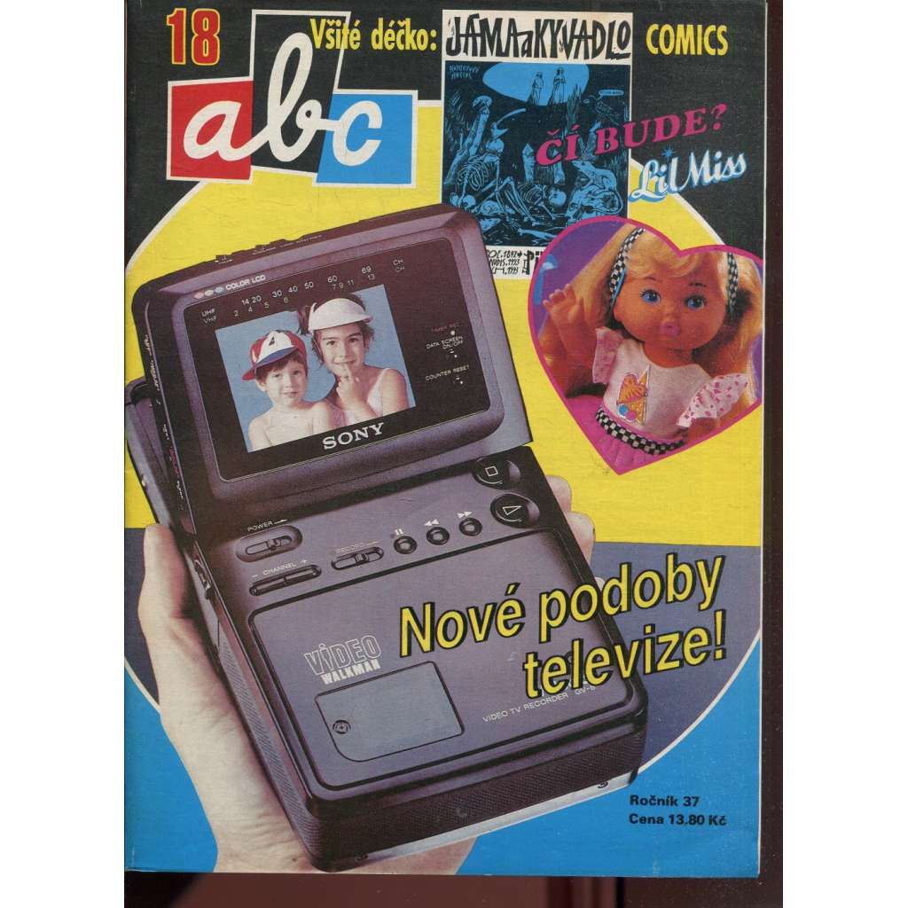 Časopis ABC, č. 18, roč. 37 (1993) - Obsahuje vystřihovací modely - déčka [Jedno číslo časopisu. Obsahuje všechny vystřihovací modely na polokartonu - déčka]
