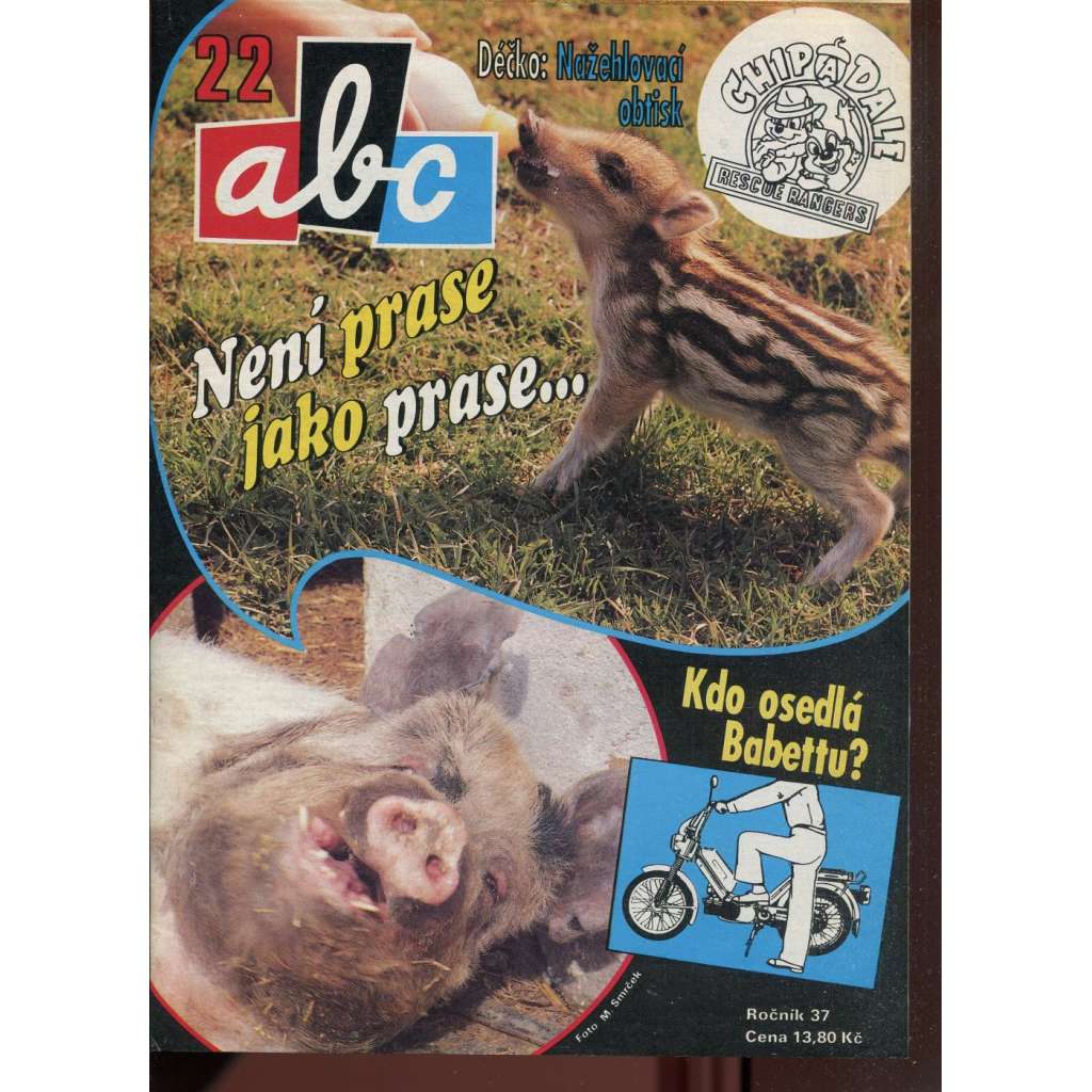 Časopis ABC, č. 22, roč. 37 (1993) - Obsahuje vystřihovací modely - déčka [Jedno číslo časopisu. Obsahuje všechny vystřihovací modely na polokartonu - déčka]