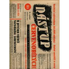 Nástup červenobílých - List hrdého češství, ročník II., č. 13/1940 [kolaborace, Protektorát] - noviny