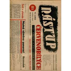 Nástup červenobílých - List hrdého češství, ročník II., č. 22/1940 [kolaborace, Protektorát] - noviny