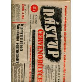 Nástup červenobílých - List hrdého češství, ročník II., č. 13/1940 [kolaborace, Protektorát] - noviny