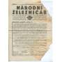 Národní železničář, ročník IX., čísla 1-24/1933 (staré noviny, 1. republika) - [železnice, lokomotiva, doprava] - číslo 7. je poškozeno