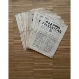 Národní železničář, ročník XI., čísla 1-3 a 5-24/1935 (staré noviny, 1. republika) - [železnice, lokomotiva, doprava] - číslo 4 chybí