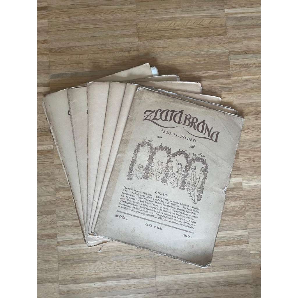 Zlatá brána, ročník I., čísla 1-14/1920. Časopis pro děti