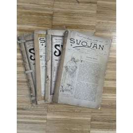 Svojan, ročník IV., číslo 1-4/1897-1898. Krajanský list (USA, Chicago, exil, časopis, noviny)