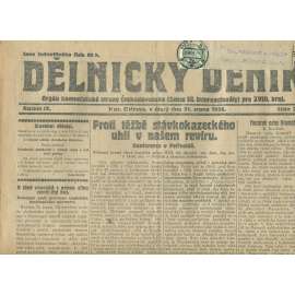Dělnický deník, ročník IX., číslo 201/1926 (1. republika, staré noviny, komunistická literatura) - Ostrava