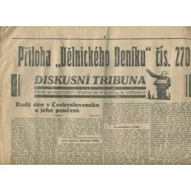 Příloha Dělnického deníku číslo 270 (1. republika, staré noviny, komunistická literatura) - Ostrava