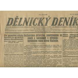Dělnický deník, ročník V./1922 (1. republika, staré noviny, komunistická literatura) - Ostrava