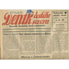 Deník českého severu, číslo 19/1937. Nezávislý hraničářský deník zpravodajský (1. republika, noviny)