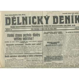 Dělnický deník, ročník X., číslo 239/1927 (1. republika, staré noviny, komunistická literatura) - Ostrava