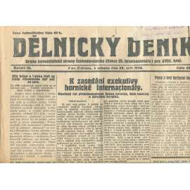 Dělnický deník, ročník IX., číslo 223/1926 (1. republika, staré noviny) - Ostrava