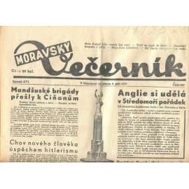 Moravský večerník, ročník XVI., číslo 227/1937 (1. republika, noviny)