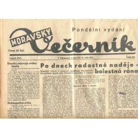 Moravský večerník, ročník XVI., číslo 232/1937 (1. republika, noviny)