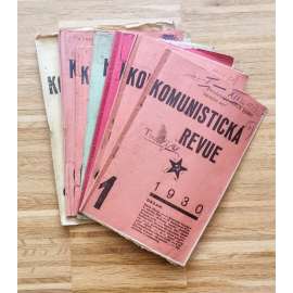 Komunistická revue, ročník IV., číslo 1-6, 8 a 10/1930-1931 (komunistická literatura) - není komplet