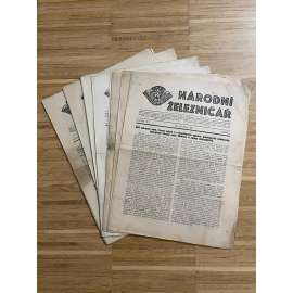 Národní železničář, ročník VI., čísla 4-19 a 21-24/1930 (staré noviny, 1. republika) - [železnice, lokomotiva, doprava] není kompletní
