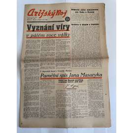 Arijský boj, ročník IV., číslo 37/1943 - Ústřední list protižidovské ligy [časopis kolaborantů, nacismus, antisemitismus, protižidovské, Židé]