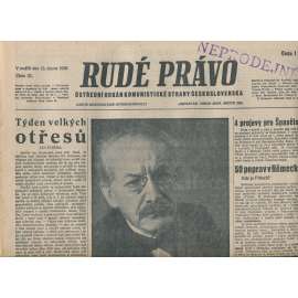Rudé právo (13.2.1938) - 1. republika, staré noviny