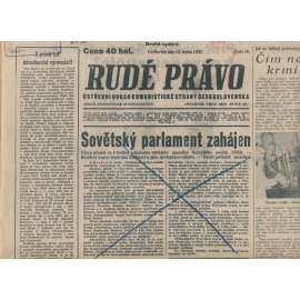Rudé právo (13.1.1938) - 1. republika, staré noviny