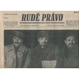 Rudé právo (23.1.1938) - 1. republika, staré noviny