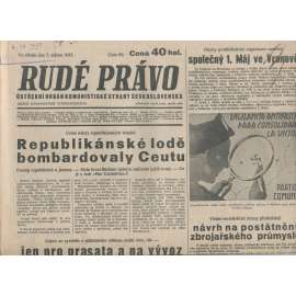 Rudé právo (7.4.1937) - 1. republika, staré noviny