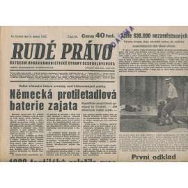 Rudé právo (8.4.1937) - 1. republika, staré noviny