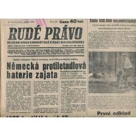 Rudé právo (8.4.1937) - 1. republika, staré noviny