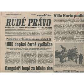 Rudé právo (10.4.1937) - 1. republika, staré noviny