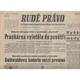 Rudé právo (11.4.1937) - 1. republika, staré noviny