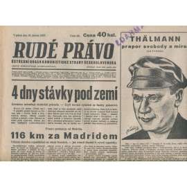 Rudé právo (16.4.1937) - 1. republika, staré noviny
