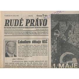 Rudé právo (25.4.1937) - 1. republika, staré noviny