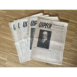 Týdeník Úspěch, ročník I., číslo 1-20/1929 (boj s alkoholem, prohibice,protialkoholové)