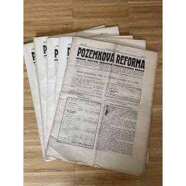 Pozemková reforma, ročník IX., číslo 1-12/1928. Úřední věstník státního pozemkového úřadu (komplet) - staré noviny