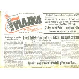 Vlajka, ročník IX., číslo 137/1939. Deník nového národovectví (noviny, kolaborace, Protektorát)